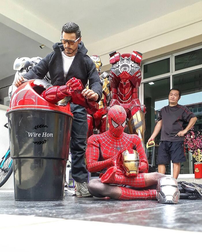 Este cara usa a perspectiva para criar cenas incríveis com bonecos de super-heróis (40 fotos) 29