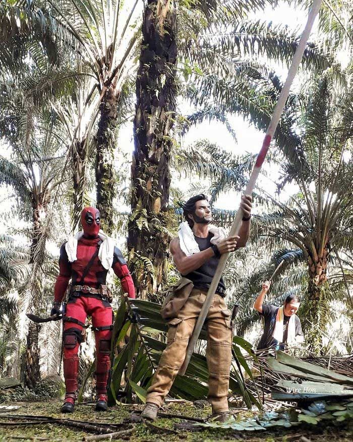 Este cara usa a perspectiva para criar cenas incríveis com bonecos de super-heróis (40 fotos) 40