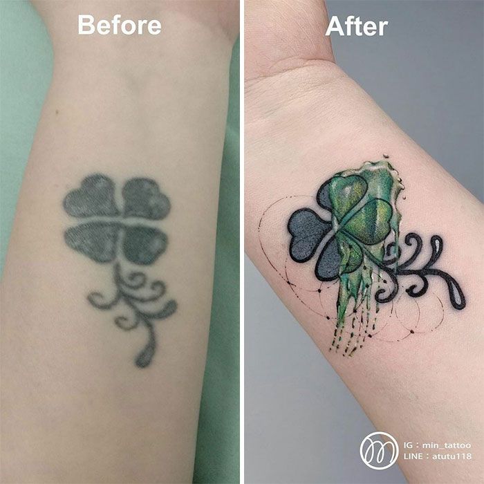 59 exemplos surpreendentes de mestres de tinta dando uma reforma incrível em tatuagens velha e feia 16