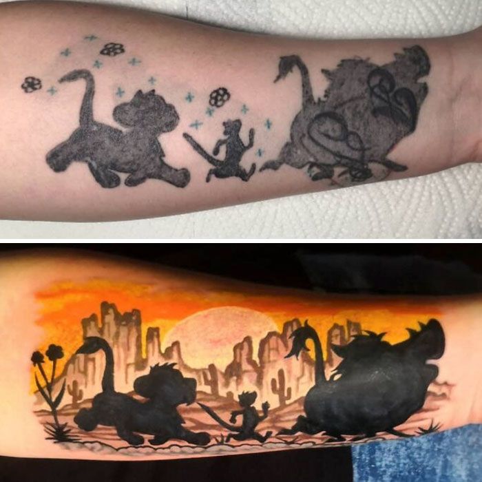 59 exemplos surpreendentes de mestres de tinta dando uma reforma incrível em tatuagens velha e feia 17