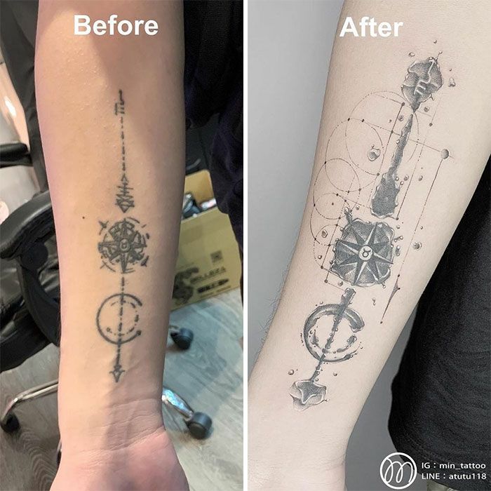 59 exemplos surpreendentes de mestres de tinta dando uma reforma incrível em tatuagens velha e feia 18