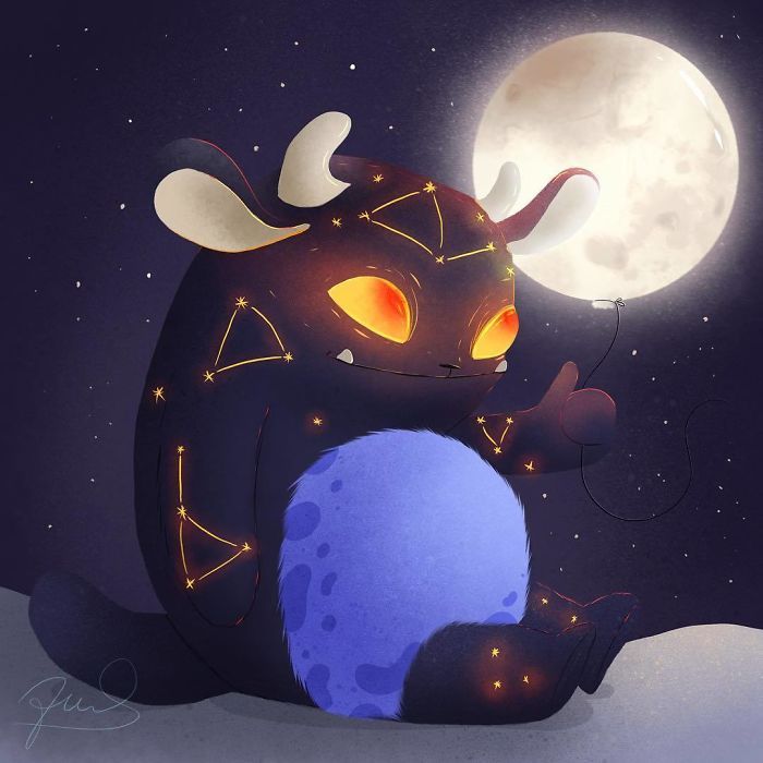 32 monstros celestiais brilhantes e fofos 10