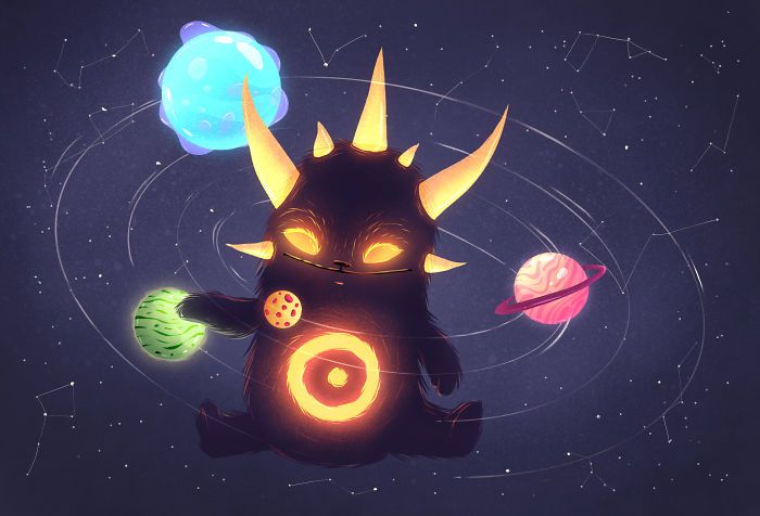 32 monstros celestiais brilhantes e fofos 18