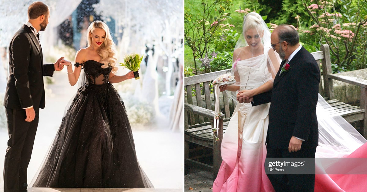 12 noivas que não quiseram saber dos tradicionais vestidos brancos