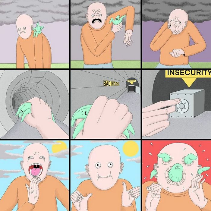 Artista cria quadrinhos que envolvem humor negro, surrealismo e sátira (40 fotos) 4