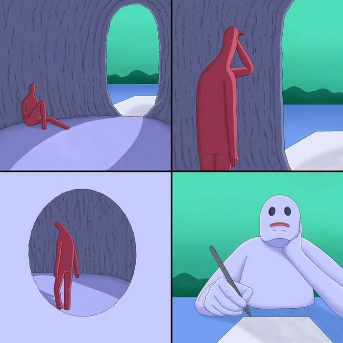 Artista cria quadrinhos que envolvem humor negro, surrealismo e sátira (40 fotos) 14