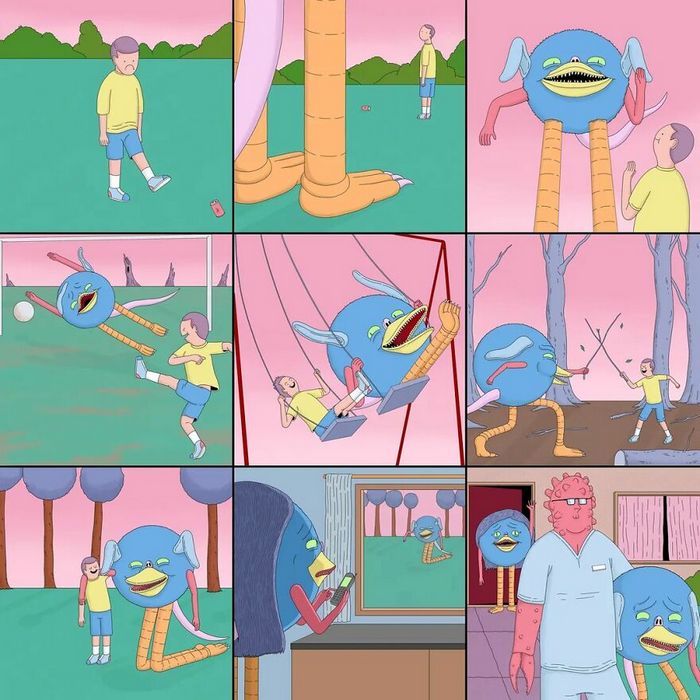 Artista cria quadrinhos que envolvem humor negro, surrealismo e sátira (40 fotos) 15