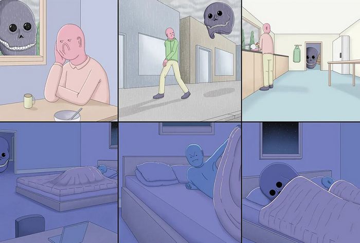 Artista cria quadrinhos que envolvem humor negro, surrealismo e sátira (40 fotos) 27