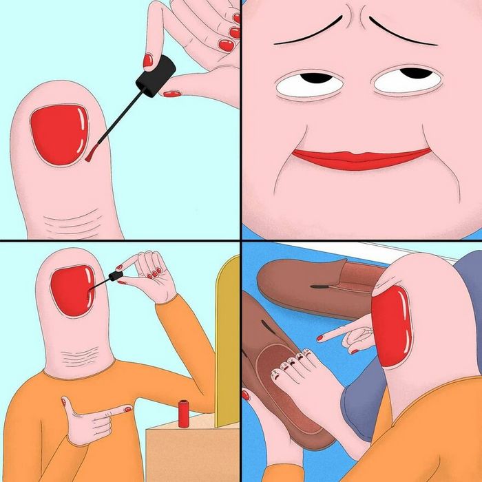 Artista cria quadrinhos que envolvem humor negro, surrealismo e sátira (40 fotos) 31