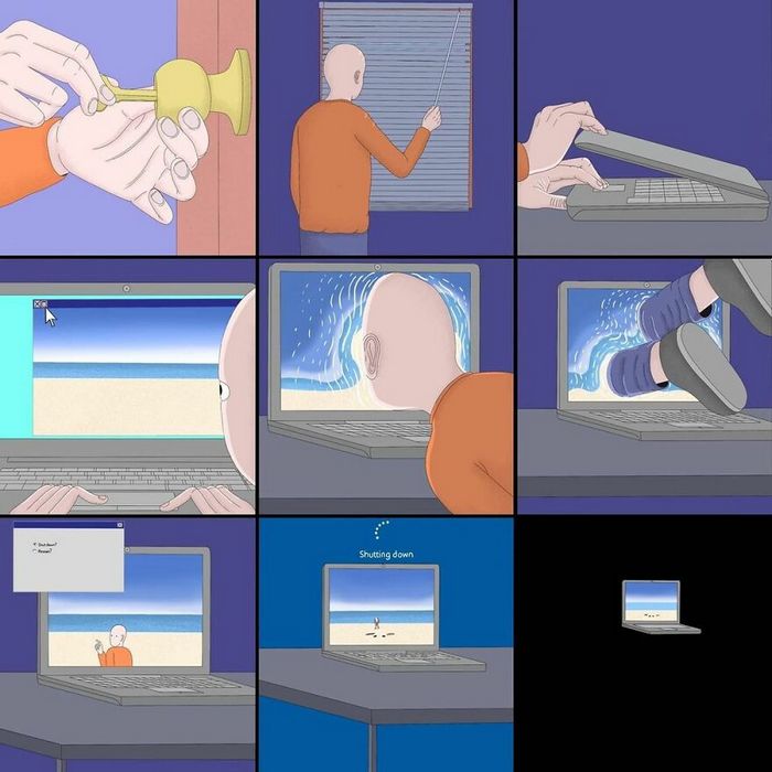 Artista cria quadrinhos que envolvem humor negro, surrealismo e sátira (40 fotos) 34