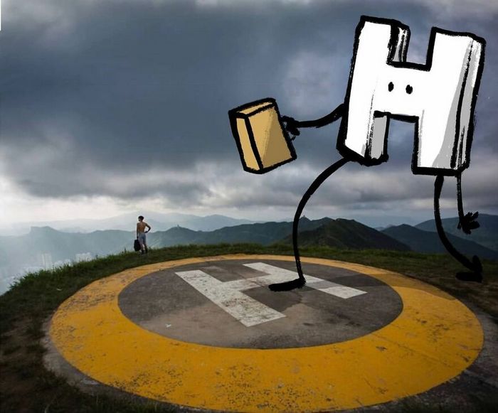 Artista invade fotos de estranhos no Instagram adicionando suas ilustrações hilariantes (45 fotos) 3