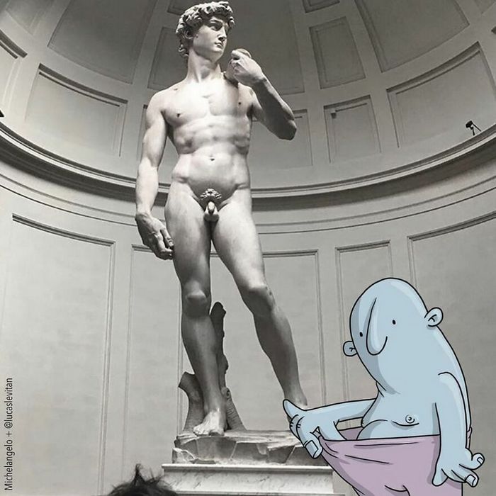 Artista invade fotos de estranhos no Instagram adicionando suas ilustrações hilariantes (45 fotos) 8