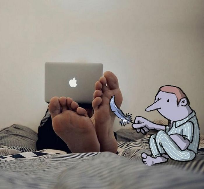 Artista invade fotos de estranhos no Instagram adicionando suas ilustrações hilariantes (45 fotos) 14