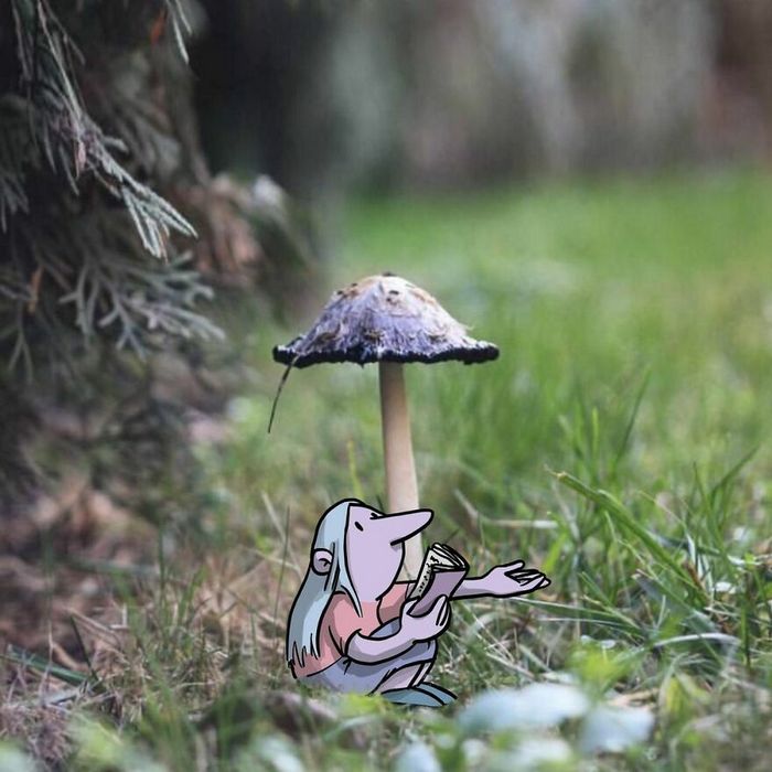 Artista invade fotos de estranhos no Instagram adicionando suas ilustrações hilariantes (45 fotos) 17