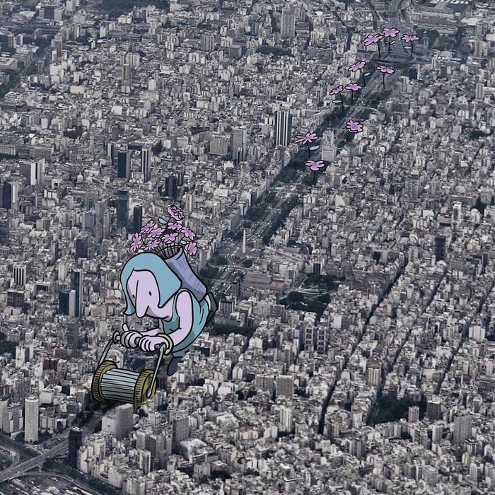 Artista invade fotos de estranhos no Instagram adicionando suas ilustrações hilariantes (45 fotos) 24