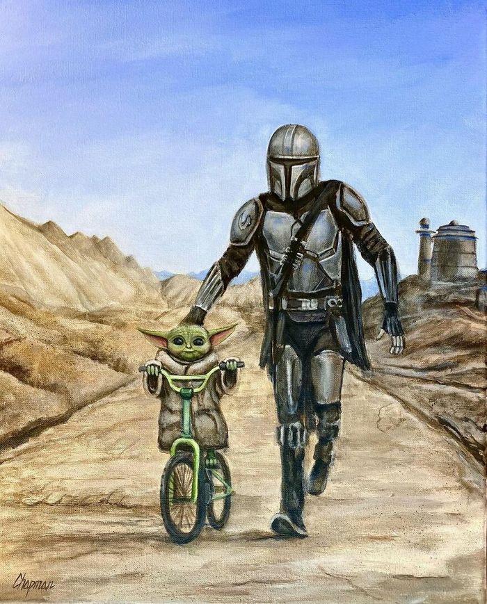 Artista pega cenas clássicas e as usa para criar pinturas humorísticas (48 fotos) 1