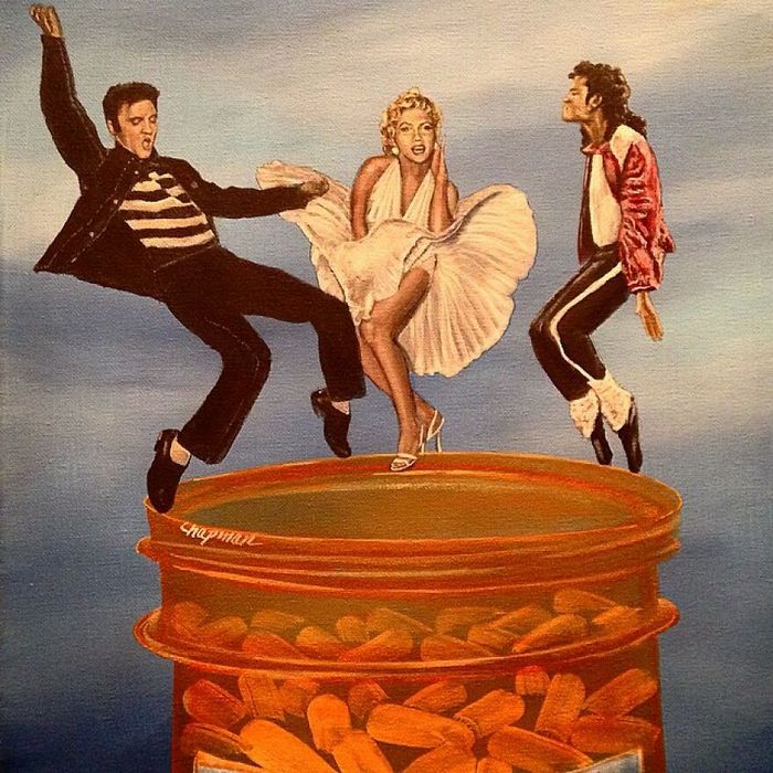 Artista pega cenas clássicas e as usa para criar pinturas humorísticas (48 fotos) 3