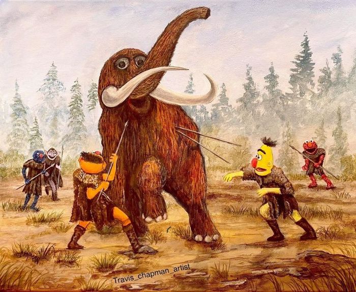 Artista pega cenas clássicas e as usa para criar pinturas humorísticas (48 fotos) 12