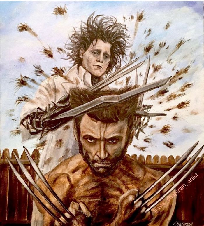 Artista pega cenas clássicas e as usa para criar pinturas humorísticas (48 fotos) 16