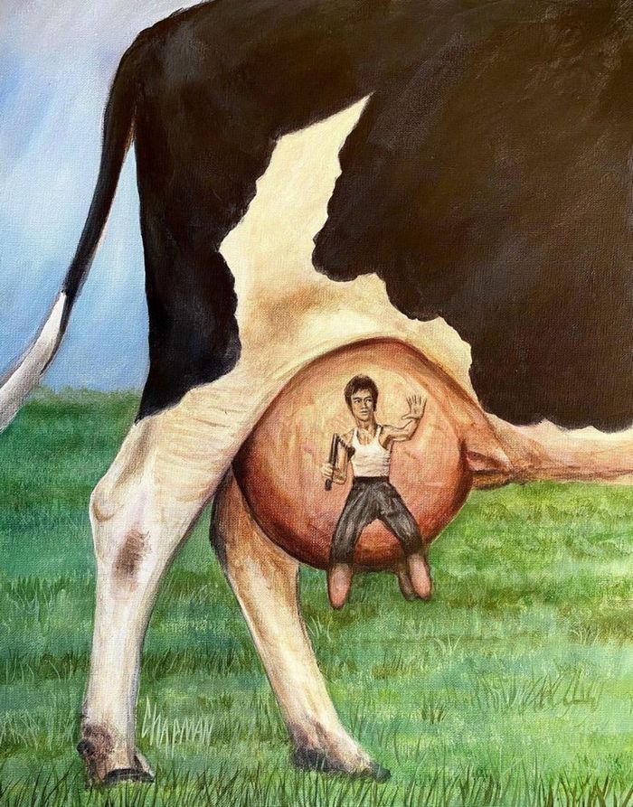Artista pega cenas clássicas e as usa para criar pinturas humorísticas (48 fotos) 18