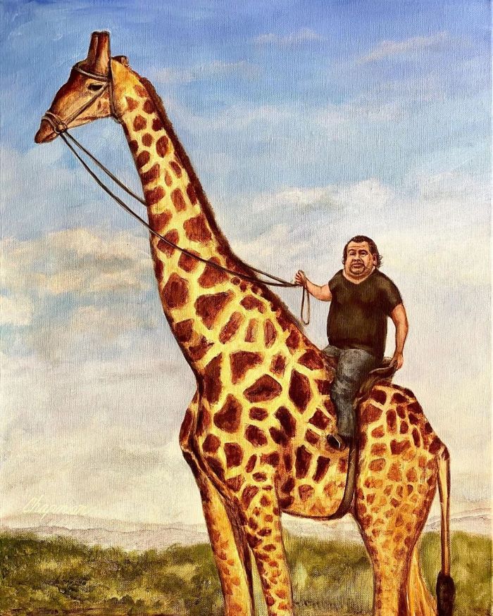 Artista pega cenas clássicas e as usa para criar pinturas humorísticas (48 fotos) 19