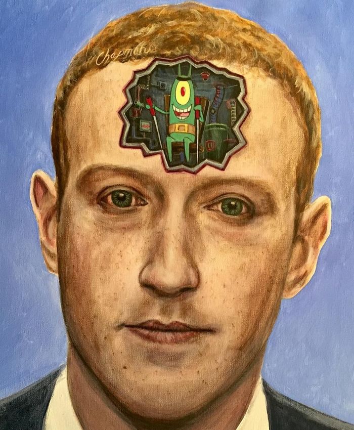 Artista pega cenas clássicas e as usa para criar pinturas humorísticas (48 fotos) 35