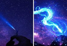 42 desenhos sobrenaturais desenhados sobre fotos da natureza por este artista 13