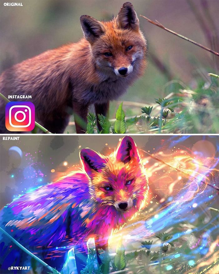 42 desenhos sobrenaturais desenhados sobre fotos da natureza por este artista 30