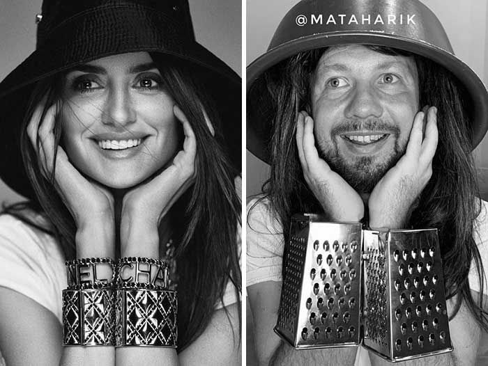 Esse cara decidiu parodiar roupas de celebridades (34 fotos) 2