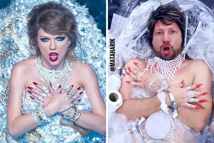 Esse cara decidiu parodiar roupas de celebridades (34 fotos) 3