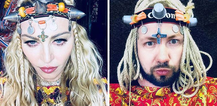 Esse cara decidiu parodiar roupas de celebridades (34 fotos) 7