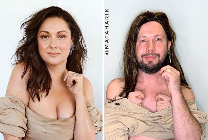 Esse cara decidiu parodiar roupas de celebridades (34 fotos) 16