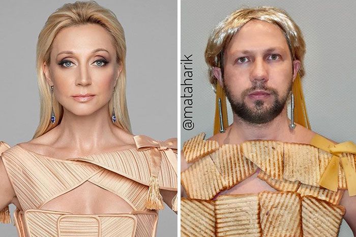 Esse cara decidiu parodiar roupas de celebridades (34 fotos) 19