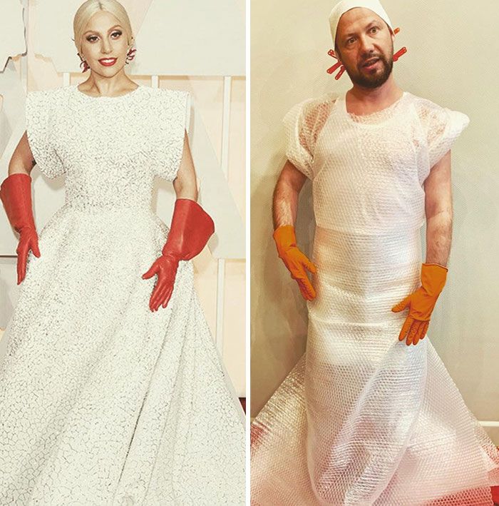Esse cara decidiu parodiar roupas de celebridades (34 fotos) 21