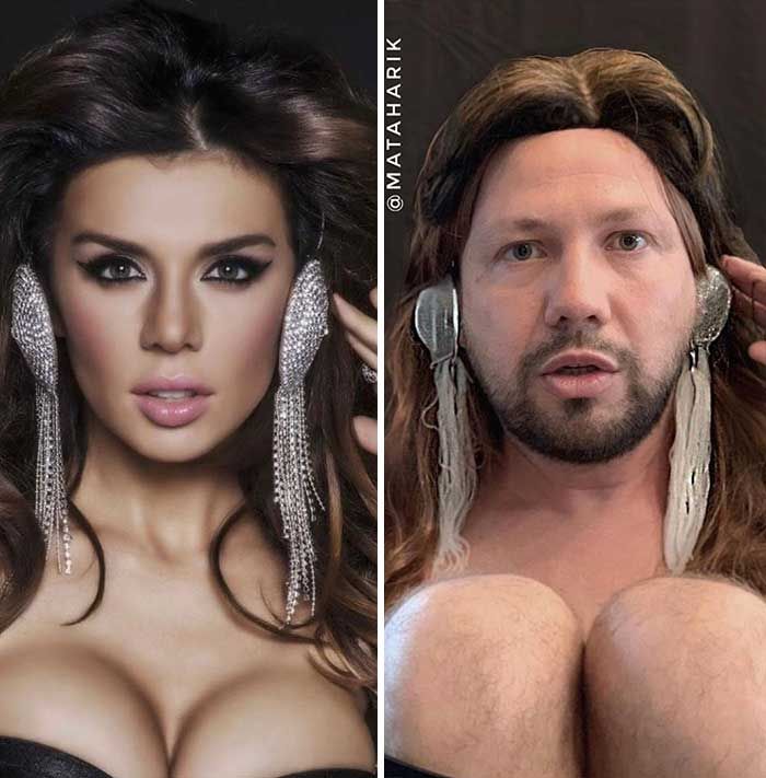 Esse cara decidiu parodiar roupas de celebridades (34 fotos) 22