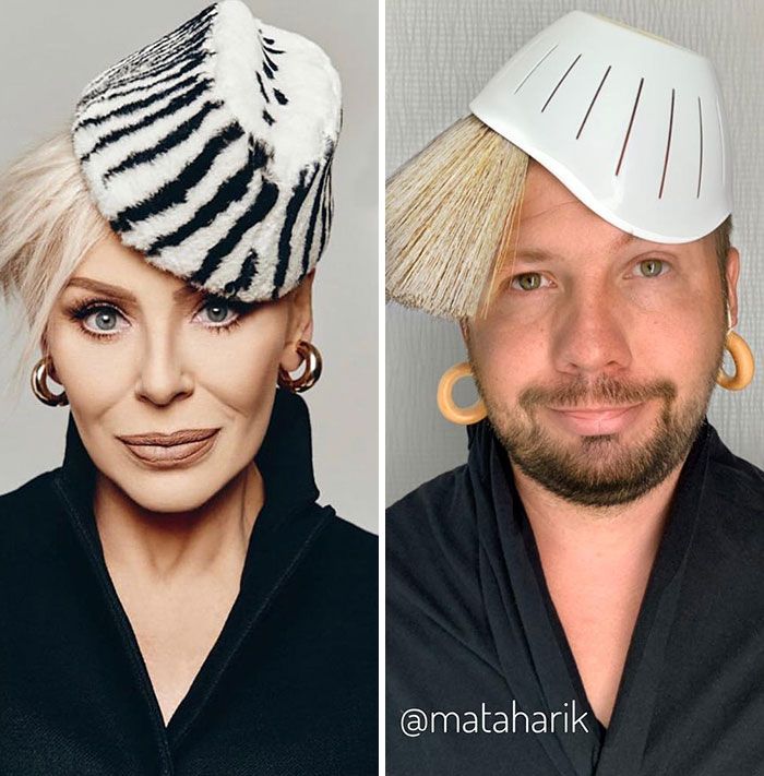 Esse cara decidiu parodiar roupas de celebridades (34 fotos) 24