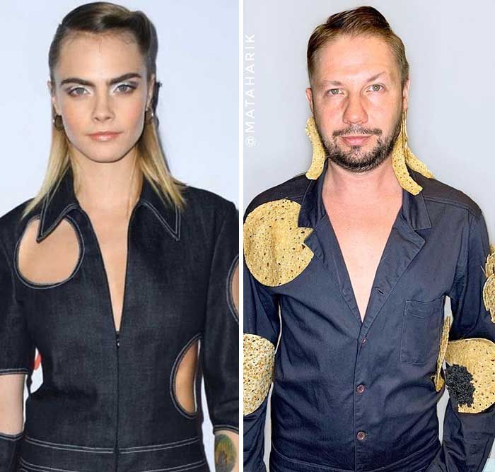 Esse cara decidiu parodiar roupas de celebridades (34 fotos) 26