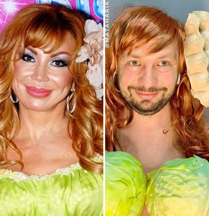 Esse cara decidiu parodiar roupas de celebridades (34 fotos) 32