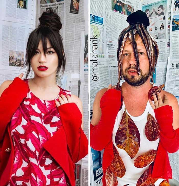 Esse cara decidiu parodiar roupas de celebridades (34 fotos) 33