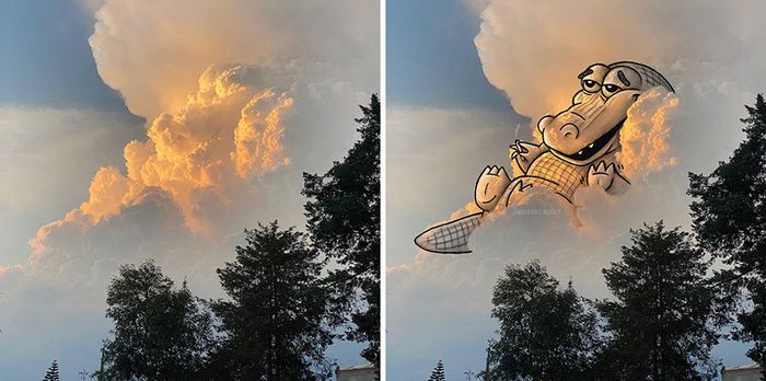 Este artista cria desenhos inspirados em formas de nuvem (42 fotos) 4