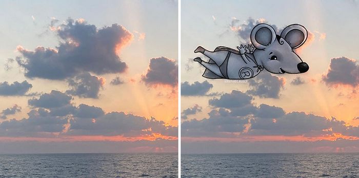 Este artista cria desenhos inspirados em formas de nuvem (42 fotos) 15
