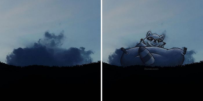 Este artista cria desenhos inspirados em formas de nuvem (42 fotos) 24