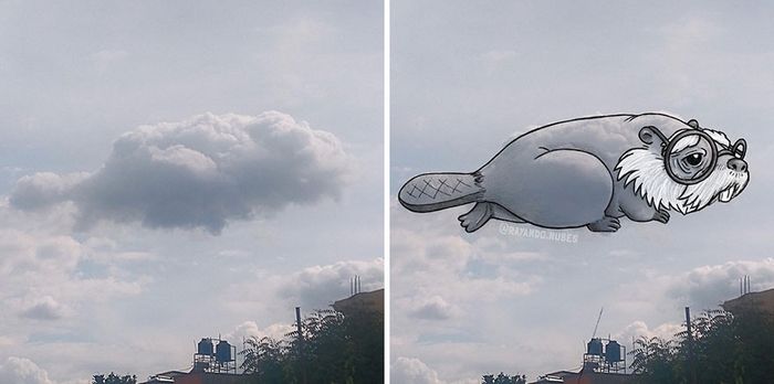 Este artista cria desenhos inspirados em formas de nuvem (42 fotos) 30