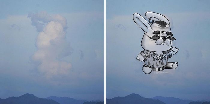 Este artista cria desenhos inspirados em formas de nuvem (42 fotos) 34