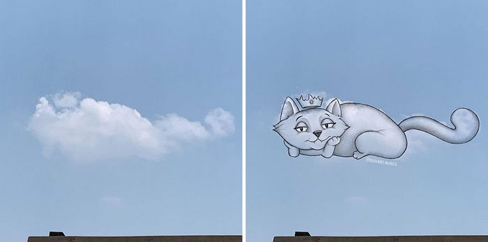 Este artista cria desenhos inspirados em formas de nuvem (42 fotos) 39