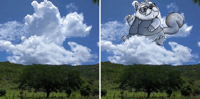 Este artista cria desenhos inspirados em formas de nuvem (42 fotos) 41