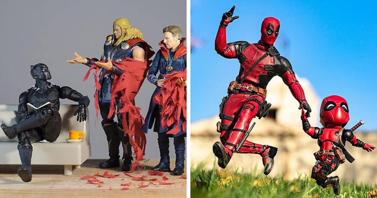 Eu tiro fotos de bonecos de ação de super-heróis e aqui estão 40 das minhas melhores