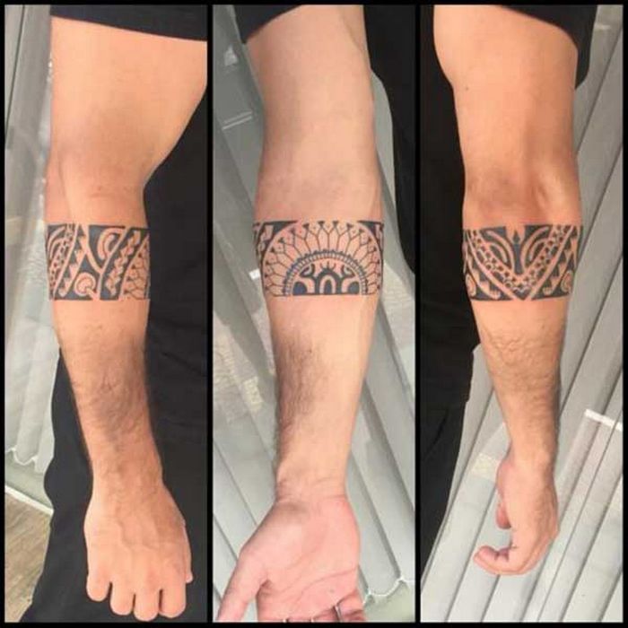 32 ideias de tatuagens de braceletes 10