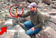 Quando esse cara bateu na pedra com um martelo, uma coisa confusa aconteceu 14