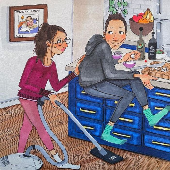 Artista retrata como é o lado tácito do amor quando ninguém está olhando (24 fotos) 4